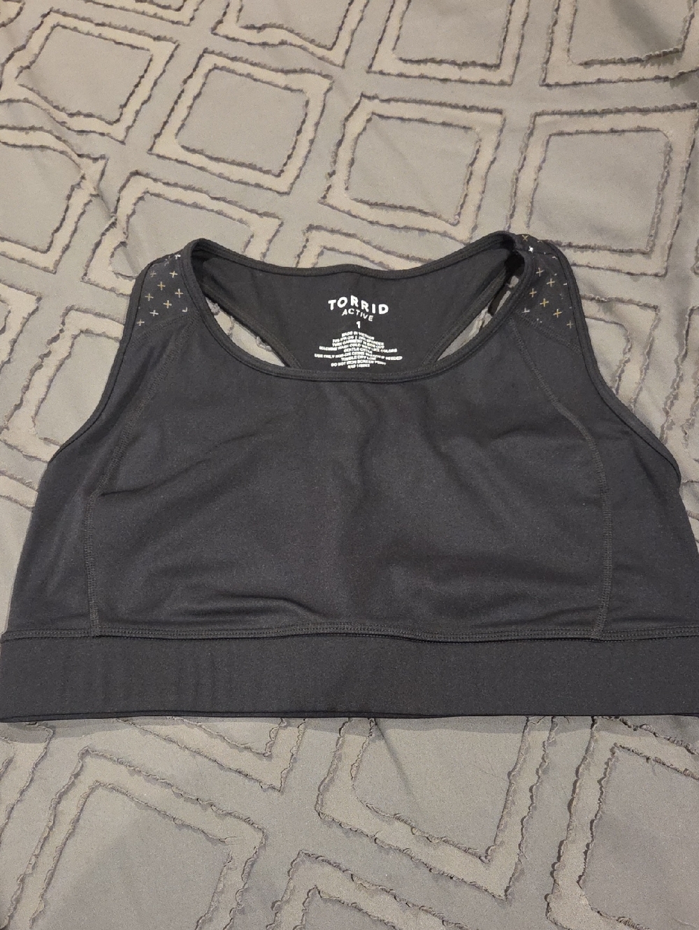 Torrid Black Racerback Sports Bra New